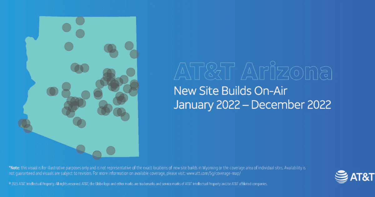 A map showing new site builds on-air from January - December 2022.