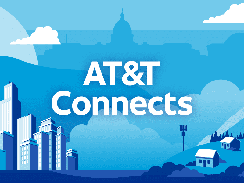 A graphic that says "AT&T Connects"