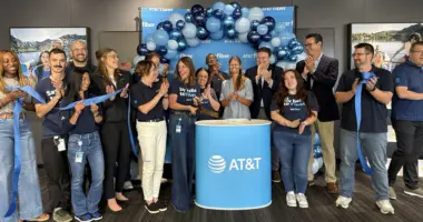 Group of people at AT&T event