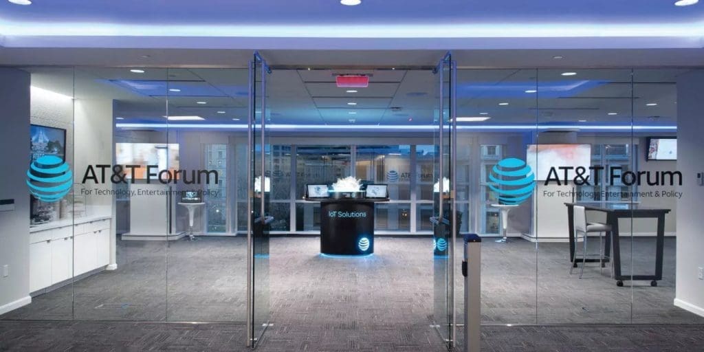 AT&T Forum entryway with doors wide open