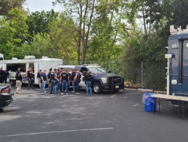 Image of police talking