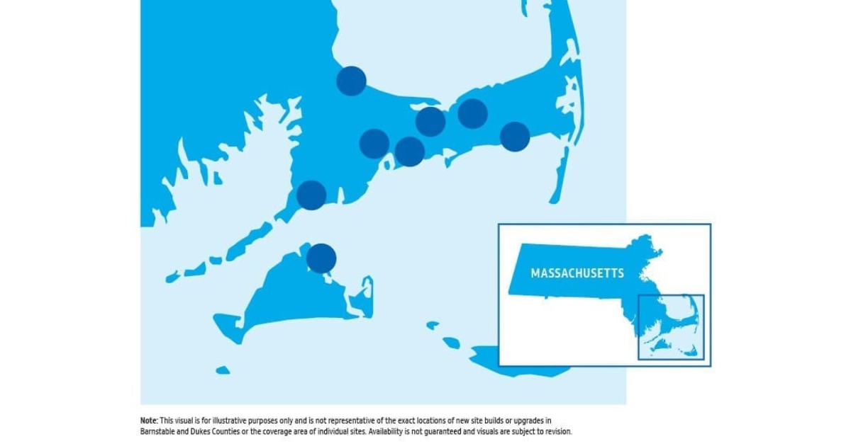 Image of Massachusetts upgraded sites