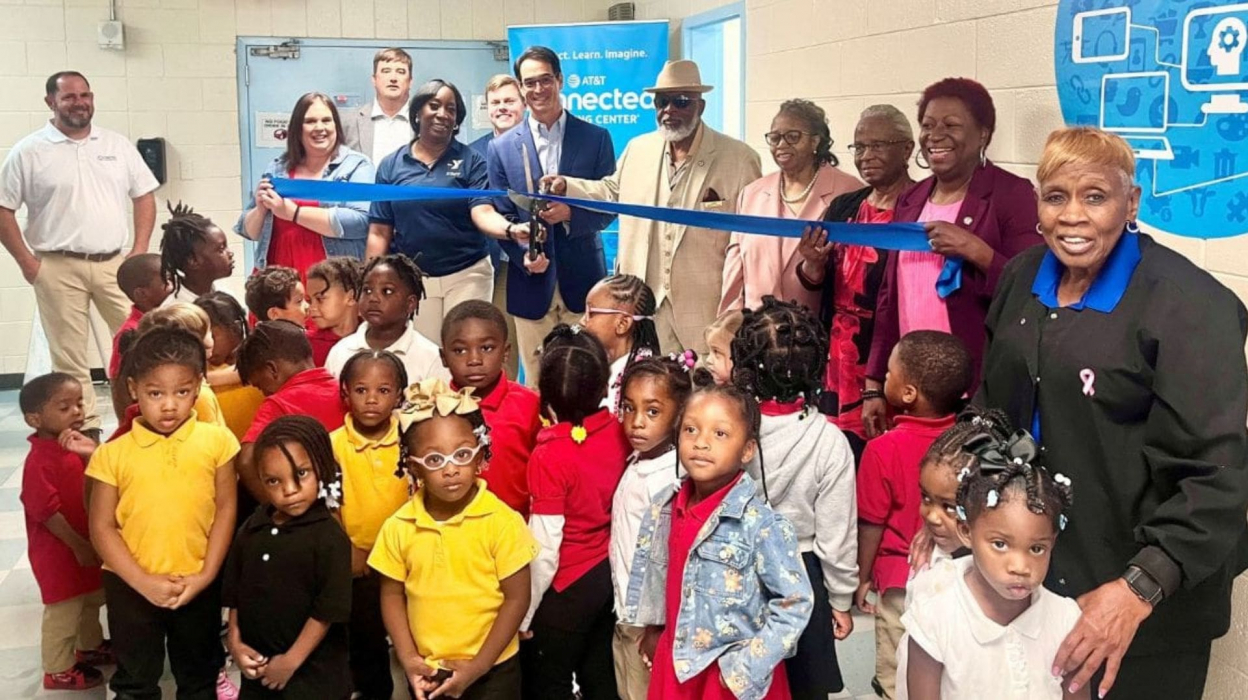 Ceremonial ribbon cutting