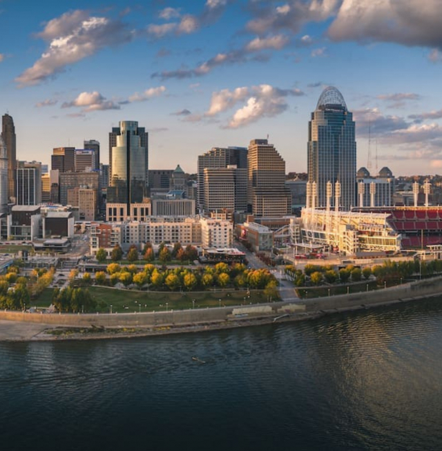 A skyline image of Cincinnati