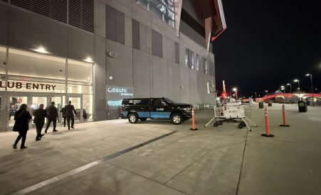 Outside of arena