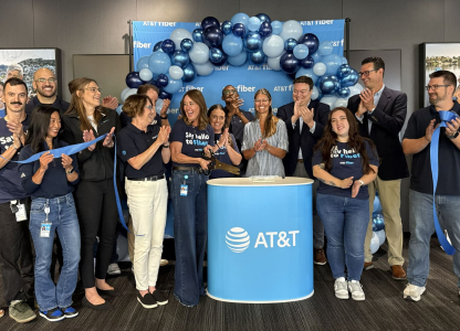 Group of people at AT&T event