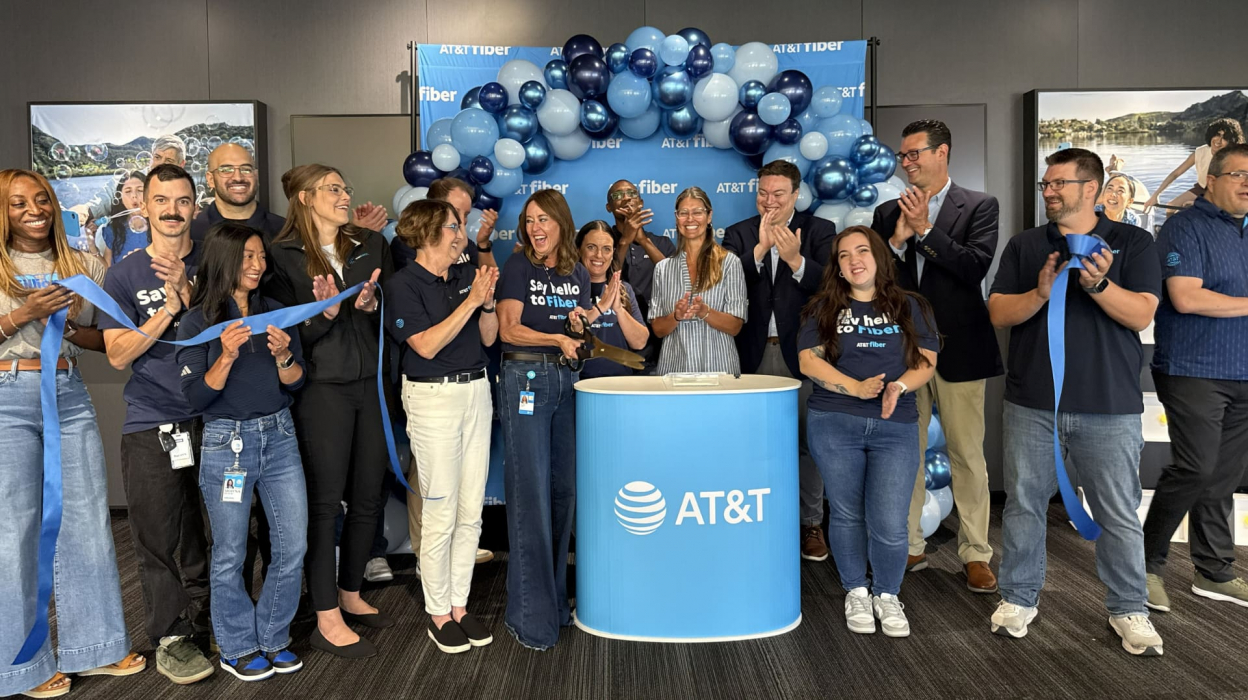 Group of people at AT&T event