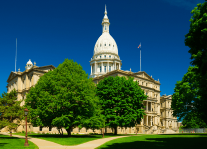 an image of the Michigan State Capitol