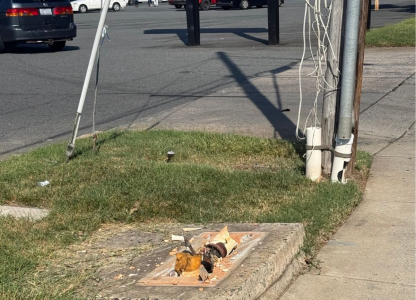 Evidence of copper theft