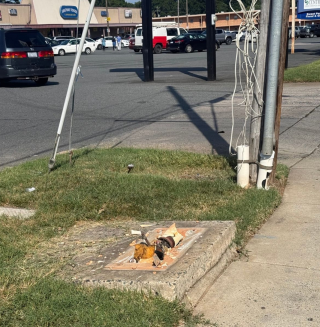 Evidence of copper theft