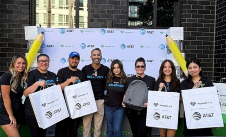 Group of volunteers smiling